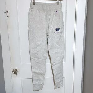 Vtg Champion Reverse Weave Penn State PSU Gray Sweatpants Joggers Small